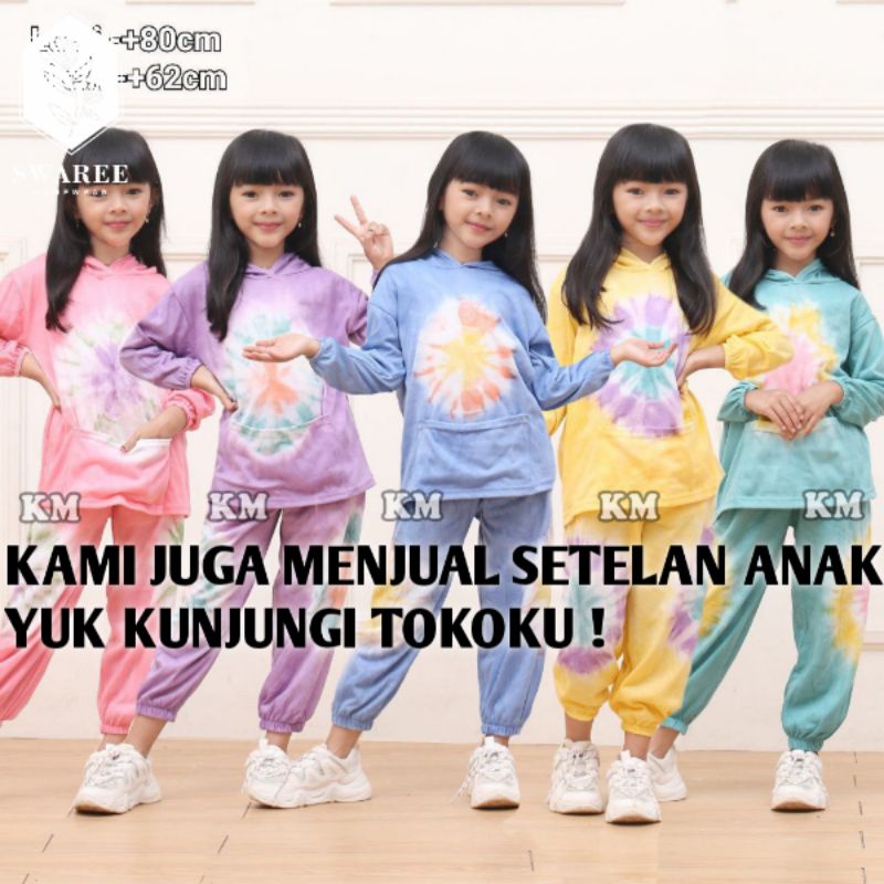 Baju Daster Anak Perempuan Balita Cewek Umur Usia Dini 3 4 5 6 7 Tahun Model Terbaru Kekinian Murah Harga Grosir Motif Abstrak Jumputan Bertali Leher Bahan Kaos Halus Adem Nyaman Aneka Warna Size M L XL Lengan Pendek Ukuran Kecil Modern Kekinian Bisa COD