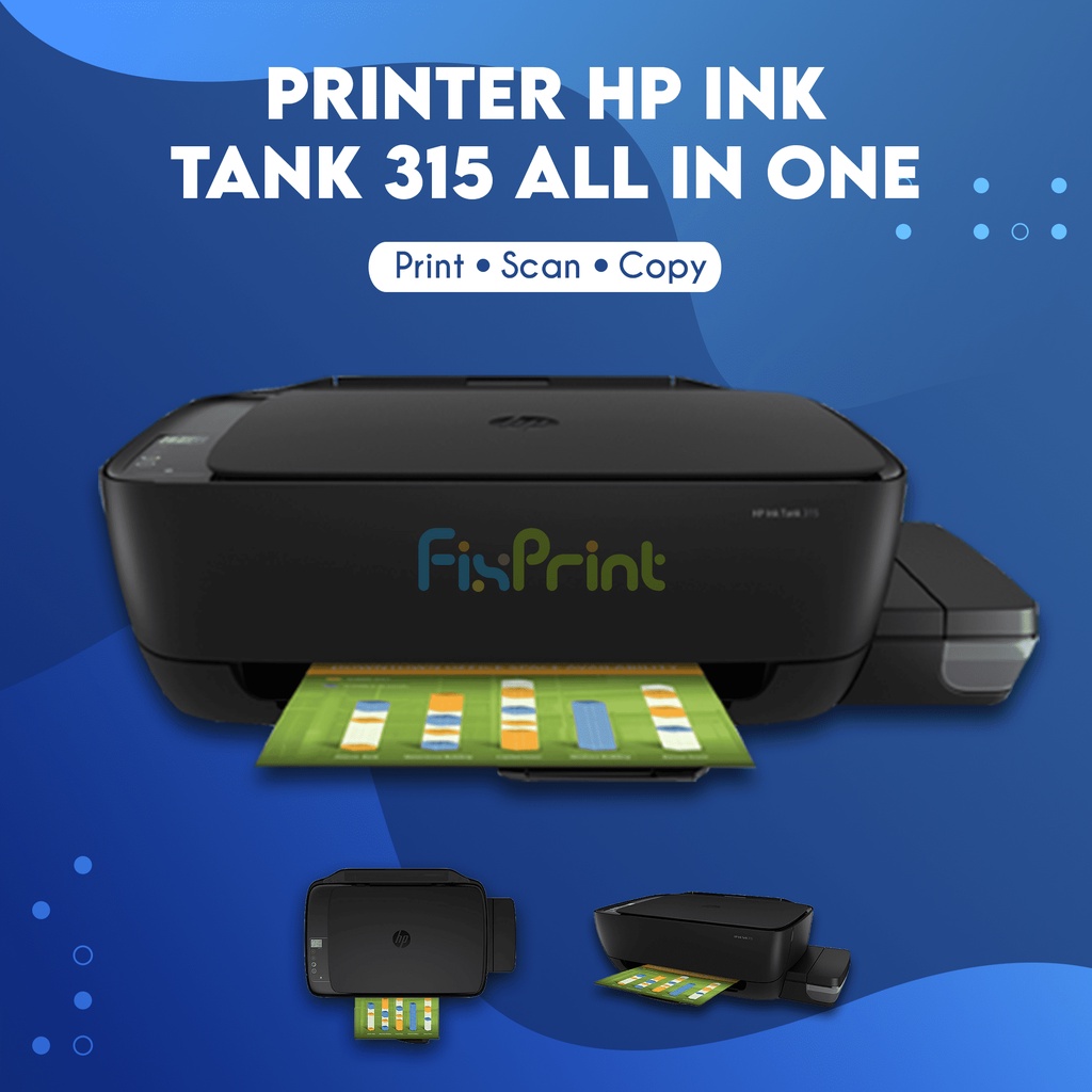 Printer HP 315 Ink Tank 315 Original Infus HP Print Scan Copy Resmi