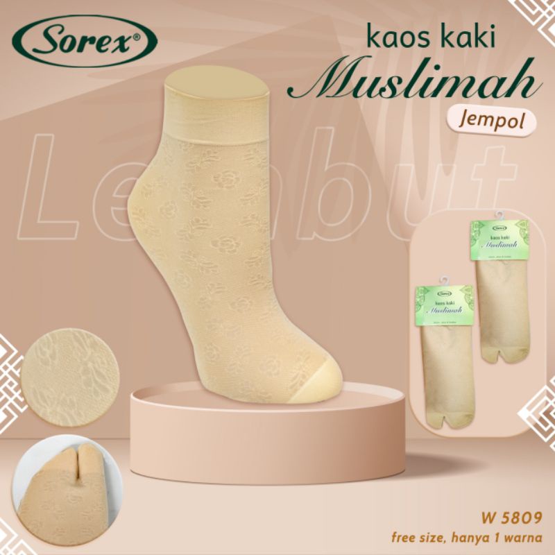 Sorex Kaos kaki muslimah jempol W5804 W5805 W5806 W5809