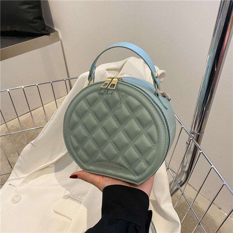 8150 Tas selempang bulat wanita import bahan berkualitas