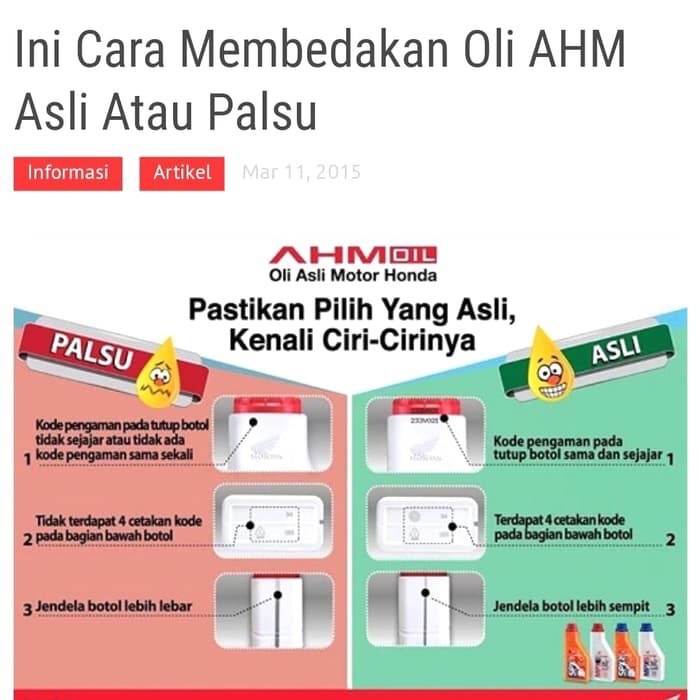 PAKET OLI MESIN 800 ML DAN GEAR GARDAN 120 ML MPX 2 ORIGINAL AHM