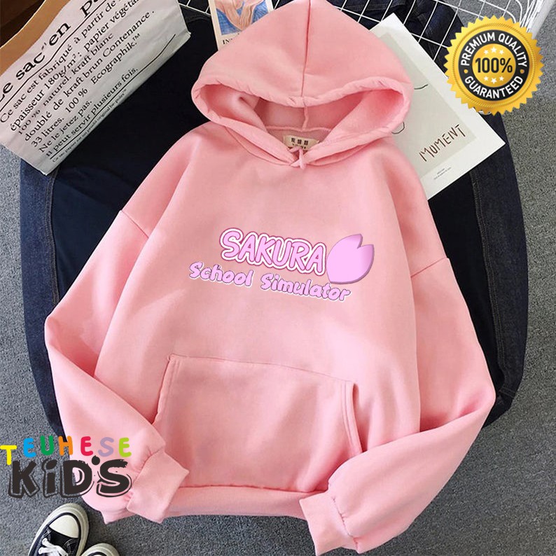 jaket hoodie anak motif gaming sakura sakura school simulator terbaru 04