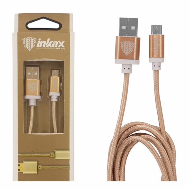 Kable data micro usb original branded INKAX top quality compatible semua hp usb best price