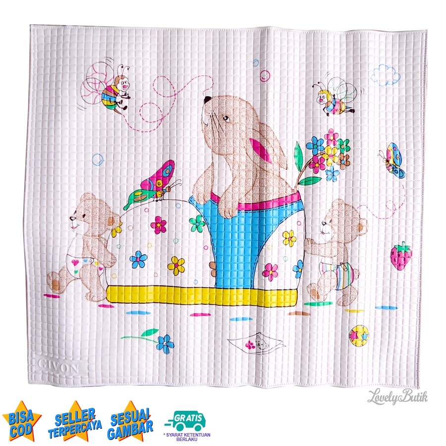 Perlak Bayi Alas Ompol Tidur Bayi Empuk Anti Air Waterproof Perlak Murah Ukuran 65x55 Cm Aneka Warna - Lovelybutik