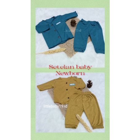 NEW Setelan Baby Panjang Polos SNI - Setelan Baju Celana Panjang Bayi Lembut