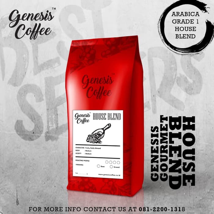 

Genesis House Blend - Arabica Grade 1 - kkp556