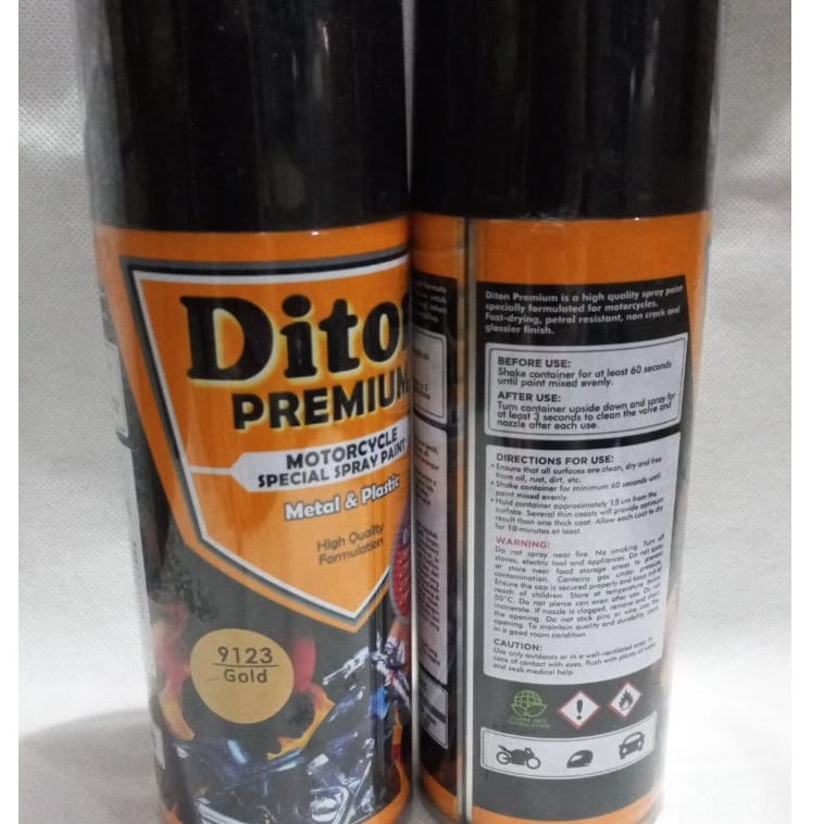 Pilok Pilox Cat Semprot DITON Premium 9123 Gold / Emas (400cc / 400ml)