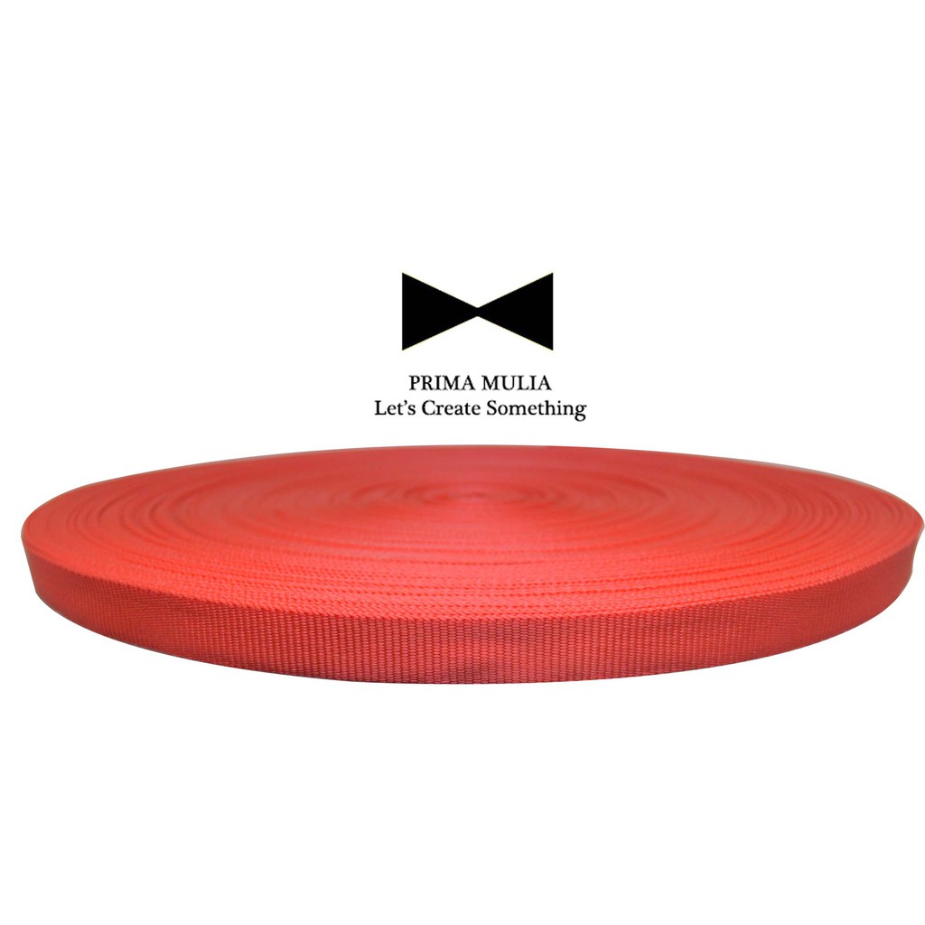 

TALI WEBBING TAS UKURAN 1.2 CM PANJANG 45 M PCR V 12 MERAH