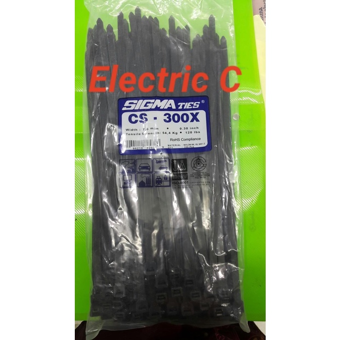 

Holder | Kabel Ties / Kabel Tis / Cable Tie Cs 300 X 7.6 Mm Hitam 30 Cm Sigma