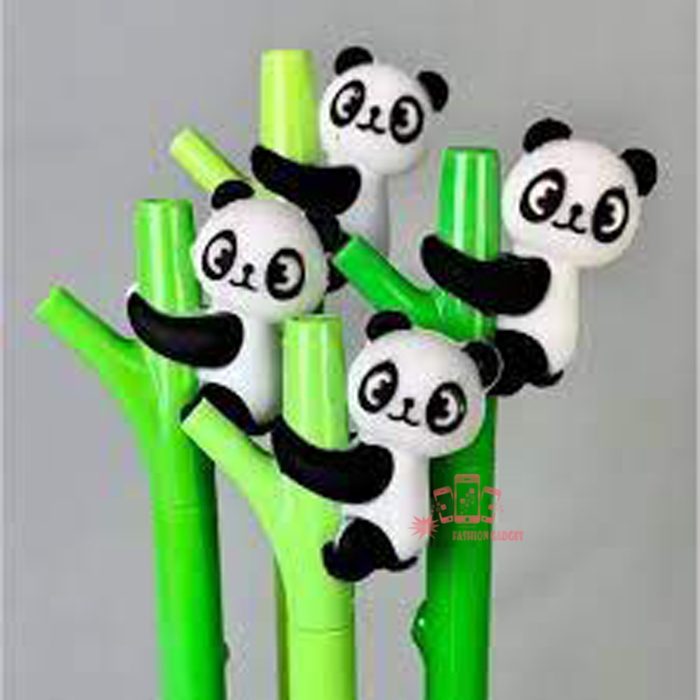 Pulpen Gel Panda Bamboo KELINCI BUNNY Lucu Pena Unik Bolpen Ballpoint PENA GEL PEN