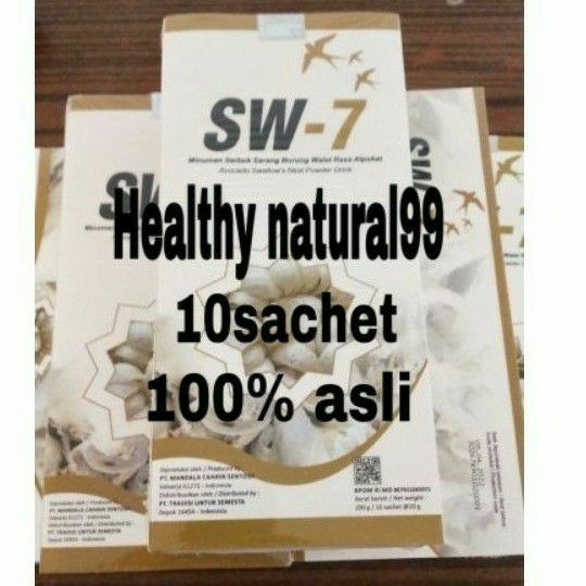 SW-7 sw 7 100%asli bpom..minuman kesehatan serbuk sarang burung walet dan chitosan