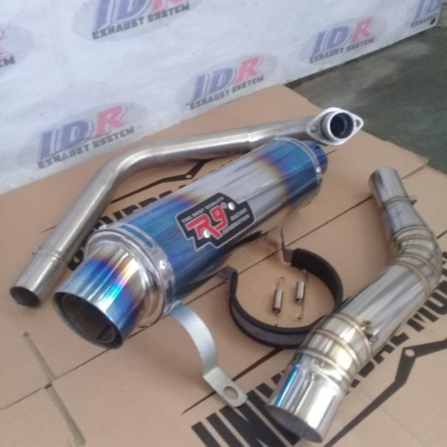 knalpot racing R9 Mugello R15/gsx150/xabre/sonic/megapro/vixion/tiger
