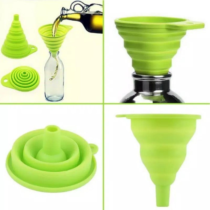 Corong Air Minyak Silikon Flexsibel Serbaguna bisa Lipat Grosir