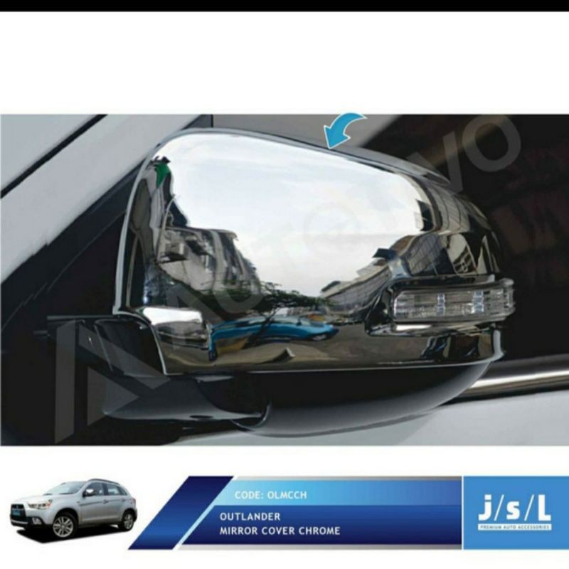 cover spion chrome Outlander mirror cover chrome jsl