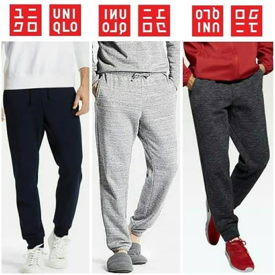Cek Deskripsi dahulu, Uniqlo Jogger Running ( Celana Jogger Wanita Pria Casual )  mulus tidak ada re
