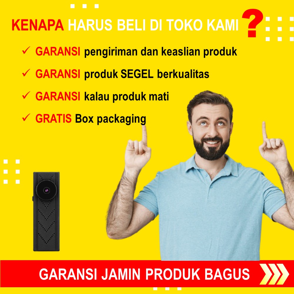 KAMERA TERSEMBUNYI MINI CAMERA KECIL PENGINTAI CCTV WIFI OUTDOOR TANPA KABEL HIDDEN SPY CAMERA JS06