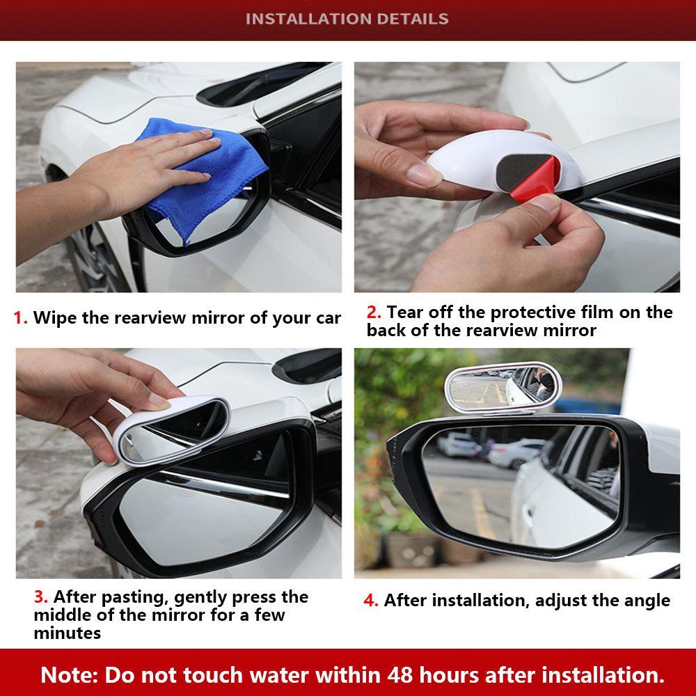 Suyo Kaca Cermin Spot Blind Mobil Convex Mirror Spion Tempel Di Kaca HD Sudut Lebar 360 Derajat