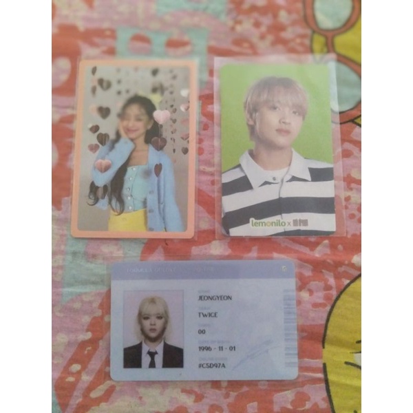 Photocard nct lemonilo pob jihyo id card twice