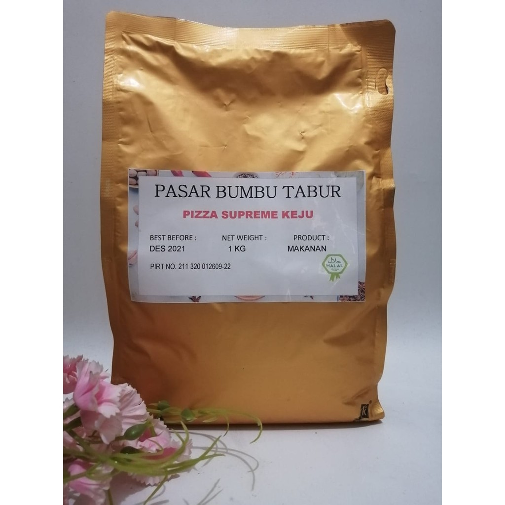 

BUMBU TABUR PIZZA SUPREME KEJU 1 KG BUBUK MAKANAN ENAK MURAH HALAL