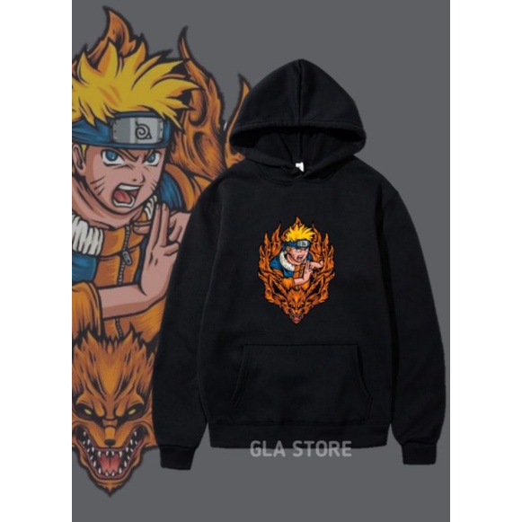 HOODIE ANAK UNISEX ANIME NARUTO AND KURAMA/JAKET NARUTO KEREN-ALFALAHCLOTH