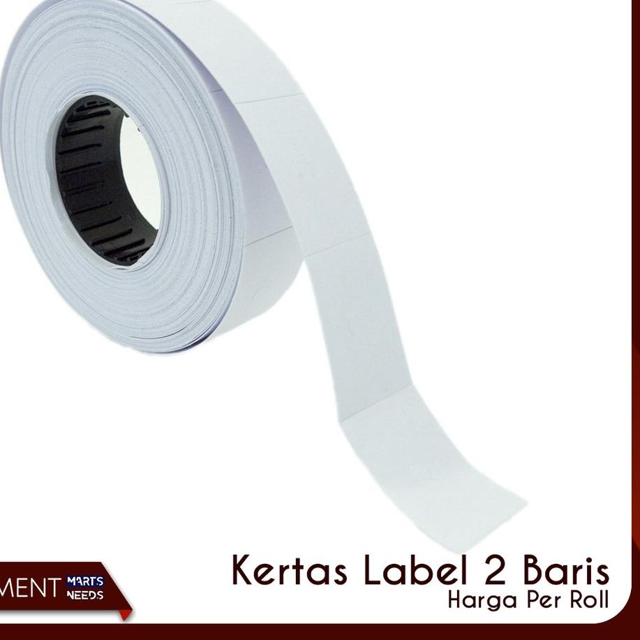 

Best - Isi Label Harga Alat Price Labeller Refill Refil 2 Baris Isi 10 rol ,,