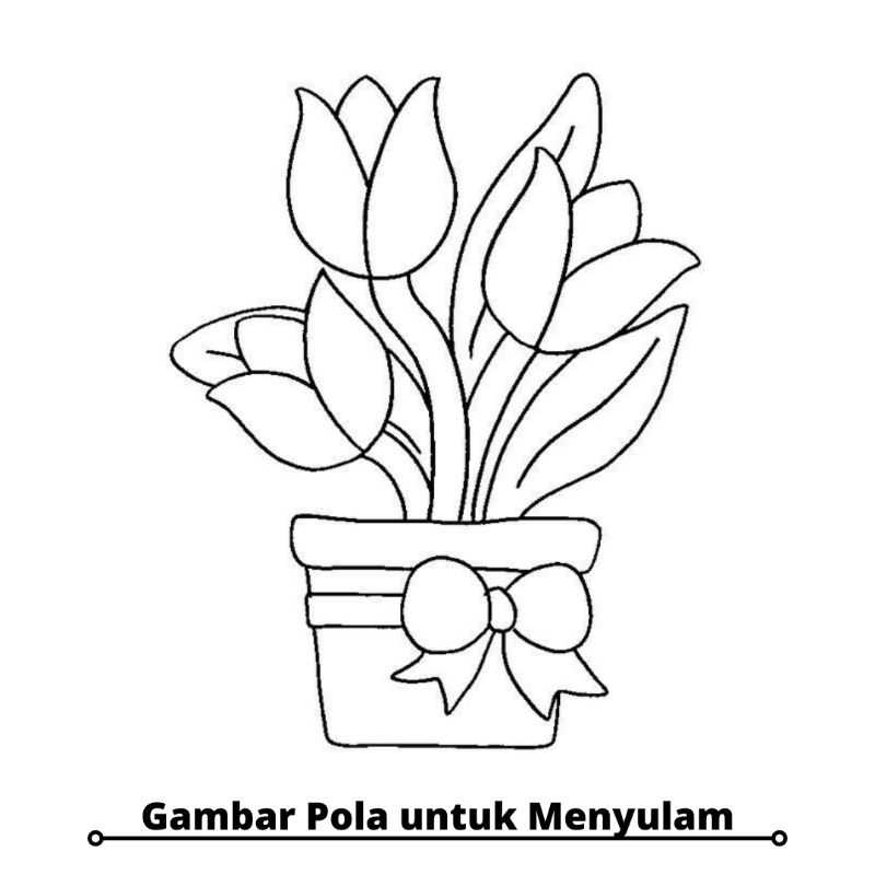 [Tambahan] Gambar Pola  untuk Menyulam -Flowers Edition-