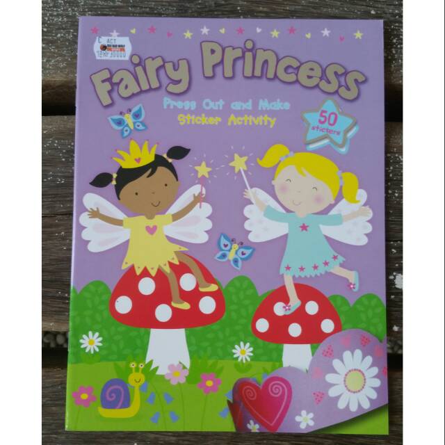 FAIRY PRINCESS Stiker activity buku import anak
