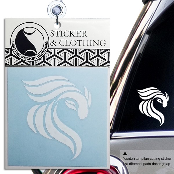 Stiker ikan Cupang Logo betta Cutting Sticker untuk aksesoris Motor Mobil