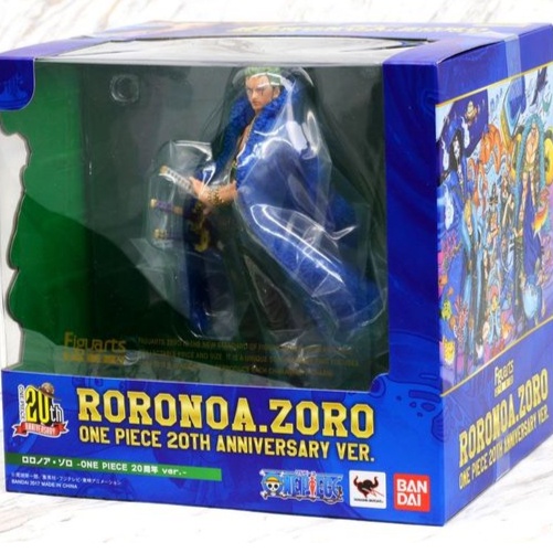 MAINAN & HOBI FIGURE ZORO ACTION FIGURE ONE PIECE FIGUARTS ZERO 20TH ANNIVERSARY HR124W