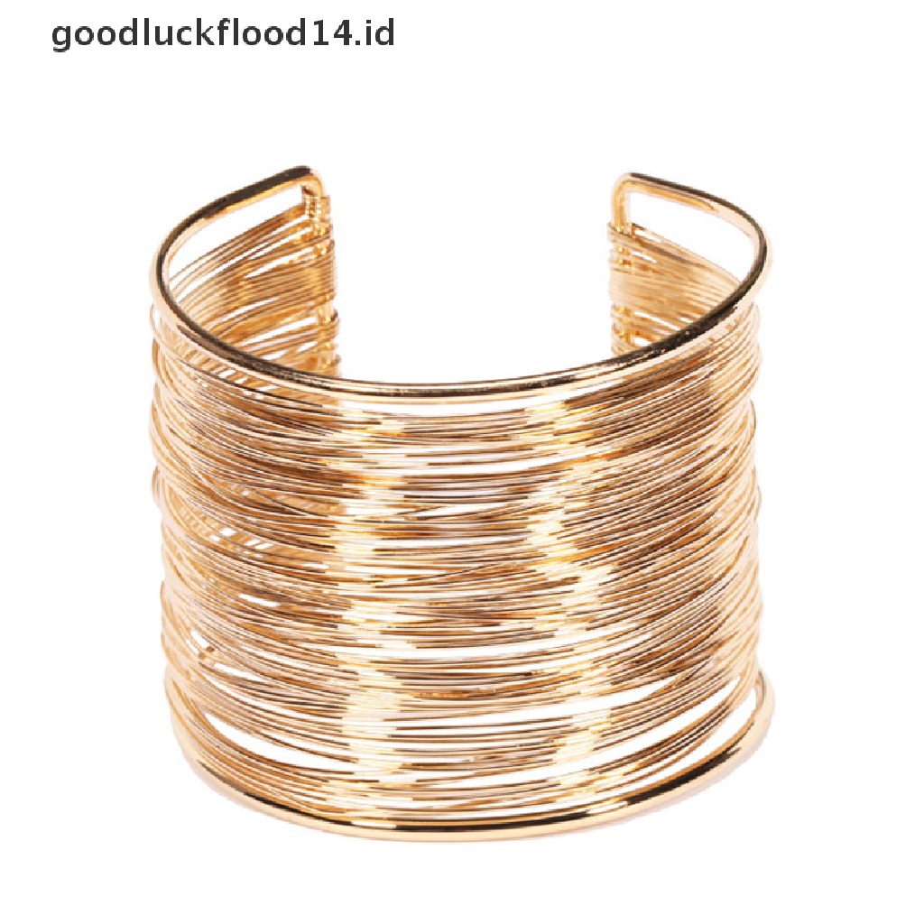 [OOID] Women Fashion Statement Bracelet Bangles Dress Luxury Vintage Multilevel Bangle ID