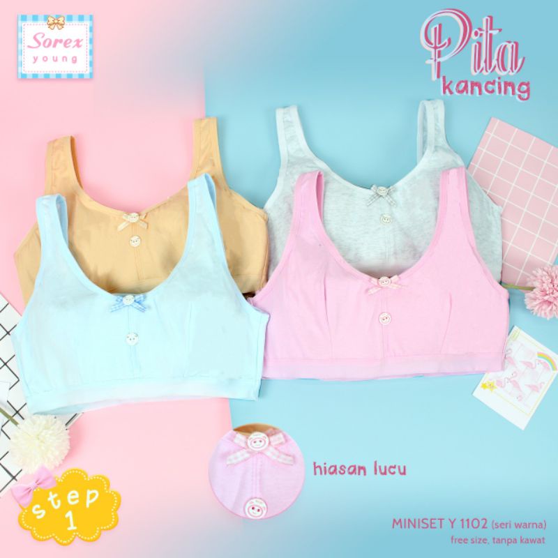 sorex miniset anak bra anak dan remaja untuk usia 9 - 12 y