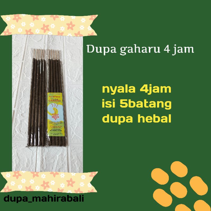 Dupa gaharu herbal 4jam /dupa ayur herbal