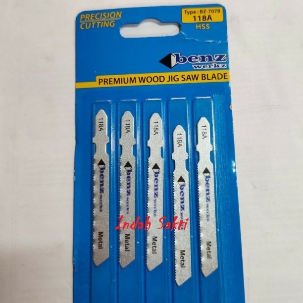 Mata Gergaji Jigsaw Potong Besi HSS 118A BENZ (harga 5pcs)