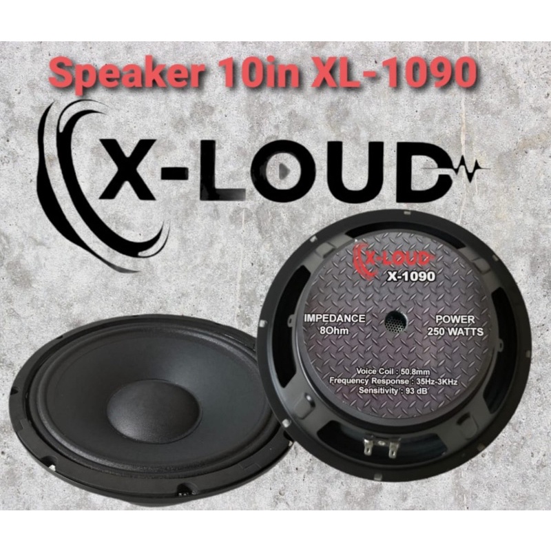 SPEAKER XLOUD 10 INCH XL1090