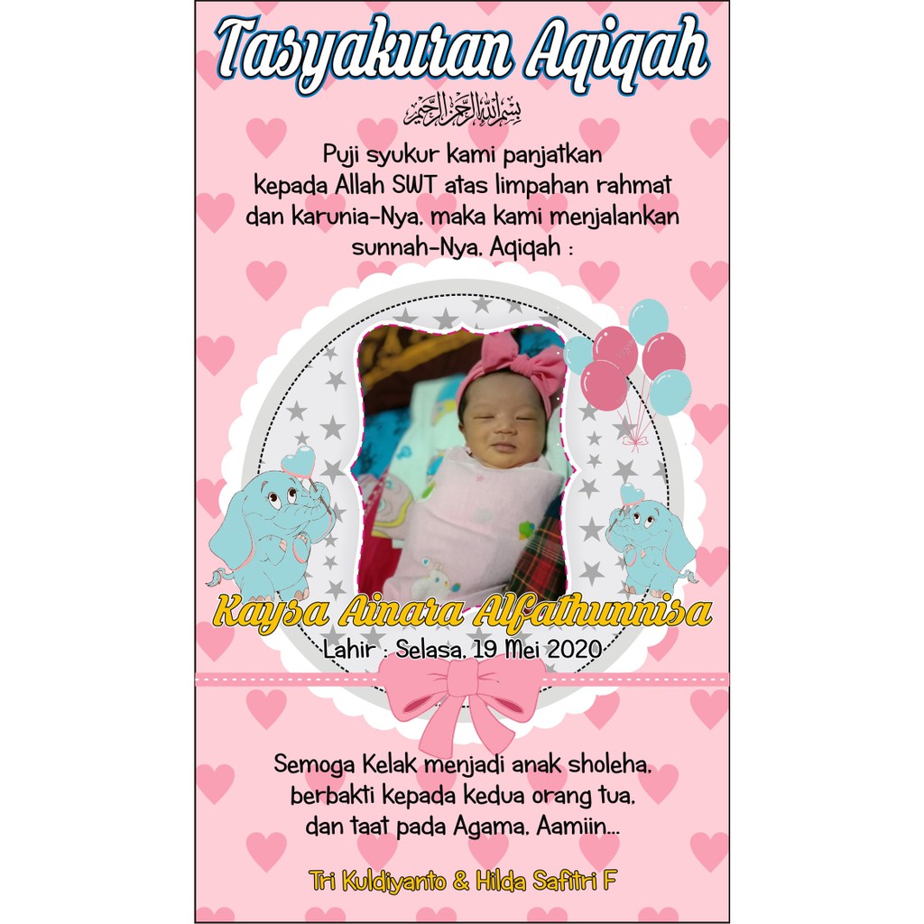 Featured image of post Kartu Ucapan Pemberian Nama Bayi Baca juga rangkaian 3 kata nama anak perempuan di sini