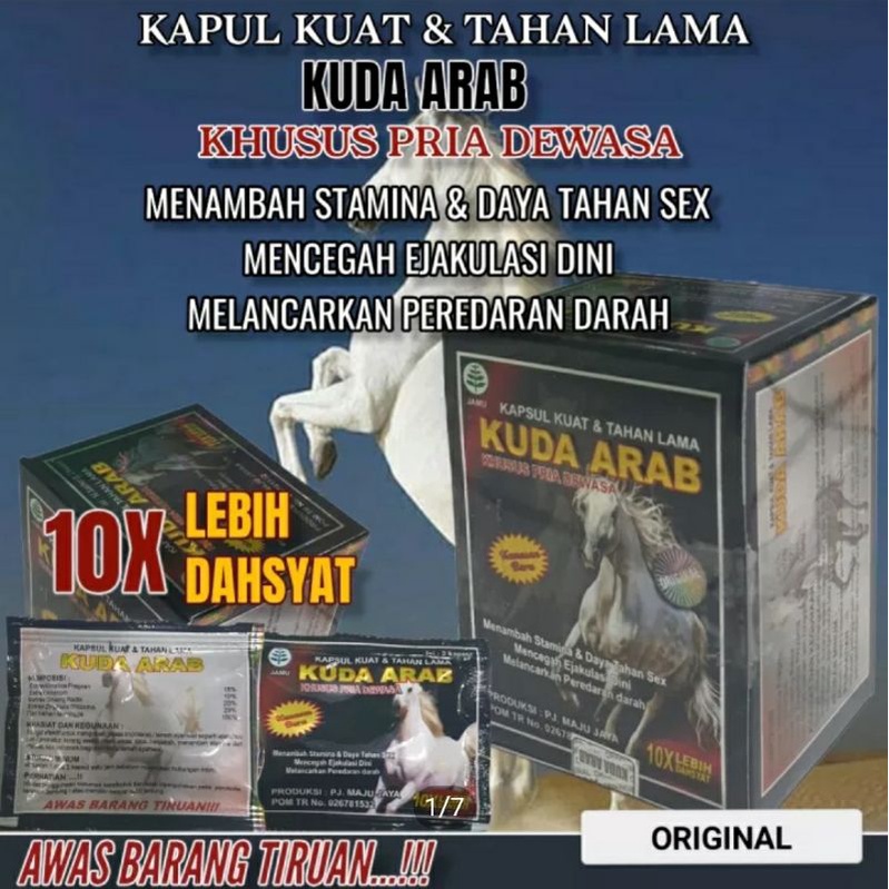 KAPSUL KUDA ARAB 100% ORIGINAL|Obat Stamina Pria Dewasa