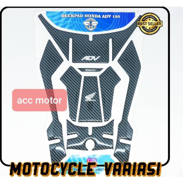 Sticker Stiker tankpad deckpad honda adv 150 carbon resin premium quality