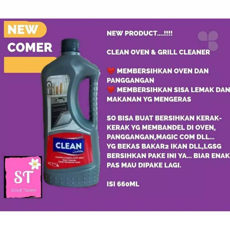 MY WAY clean bathroom , and ceramic cleaner ,Clean oven grill ,Clean desinfektan