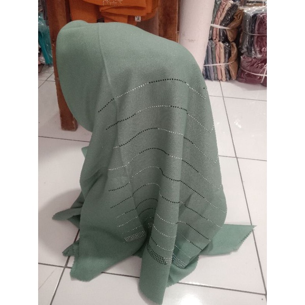 Hijab Segi Empat Sinar Payet / Hijab Pesta / Swarowski (Payet Part 1)