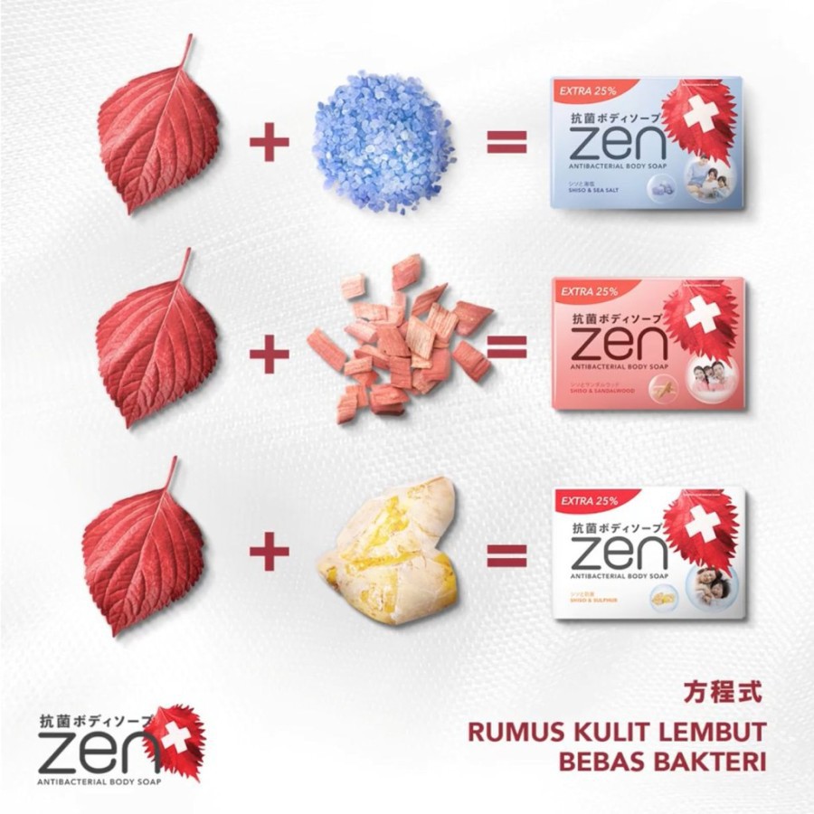 ★ BB ★ Zen Anti bacterial Bar Soap | Sabun Mandi | Sabun Kesehatan | Sabun Batang | Sabun Zen 80gr