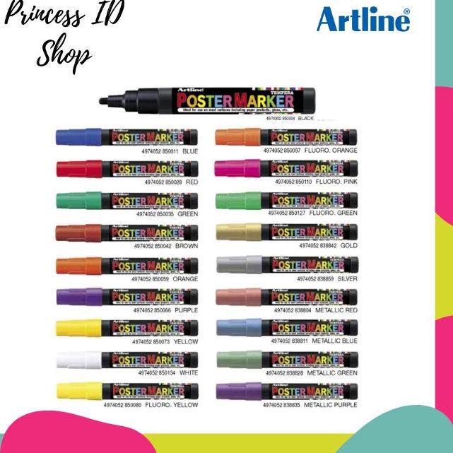 

➳Ready Stok❄ SPIDOL POSTER MARKER ARTLINE EPP-4 33 ✿