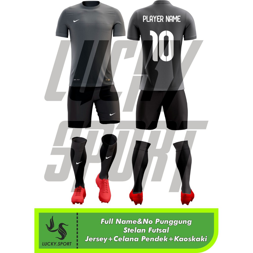 Stelan Futsal/Jersey Bola/Paketan + Kaos kaki Full set Pake Nama dan Nomer Punggung suka suka