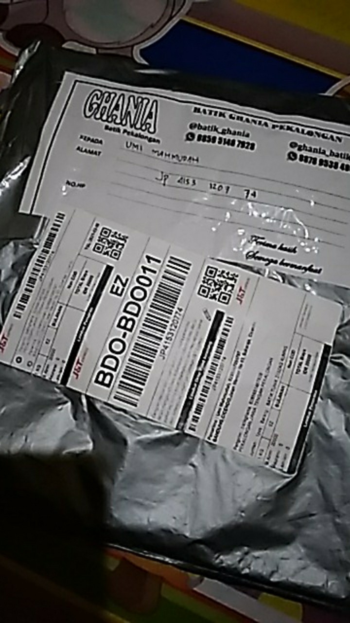 Batik Tunik Zigzag Kuning