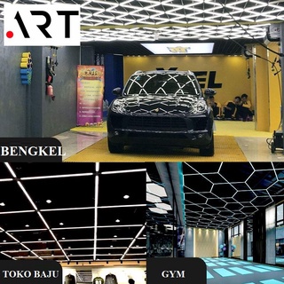 _Adudushop Lampu Led Kantor Gantung 10W 20W 30W 40W Plafon Led Lampu Rm Led Kap Tl 20W 40Watt 120Cm