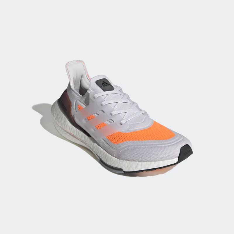 SEPATU RUNNING PRIA ADIDAS ULTRABOOST 21 DASH GREY ORANGE ORIGINAL BNIB RESMI