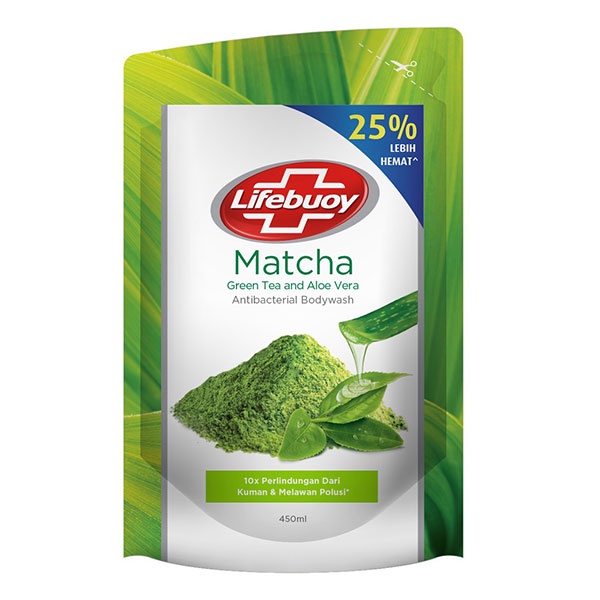 LIFEBUOY BW MATCHA GREEN TEA REF 450 ML
