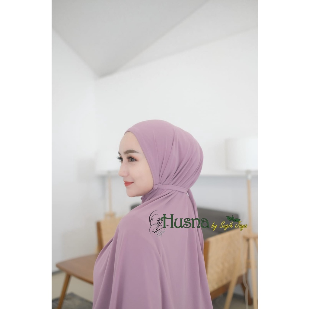 Husna Bergo Maryam Jersey Tali Premium  Size L