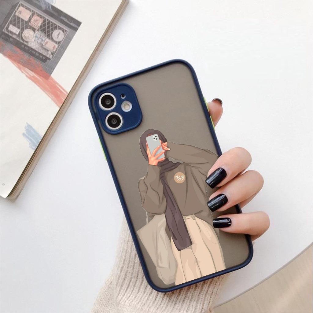 AA07 Softcase Casing Hijab Jilbab for Iphone 6 6s 6+ 6s+ 7 8 7+ 8+ X Xr Xs Max 11 Pro Max 12 13 14 Pro Max