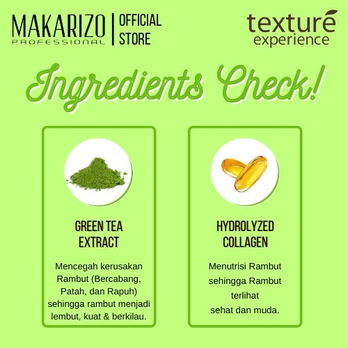 Makarizo Professional Texture Experience Cream Green Tea Butter 500 gr