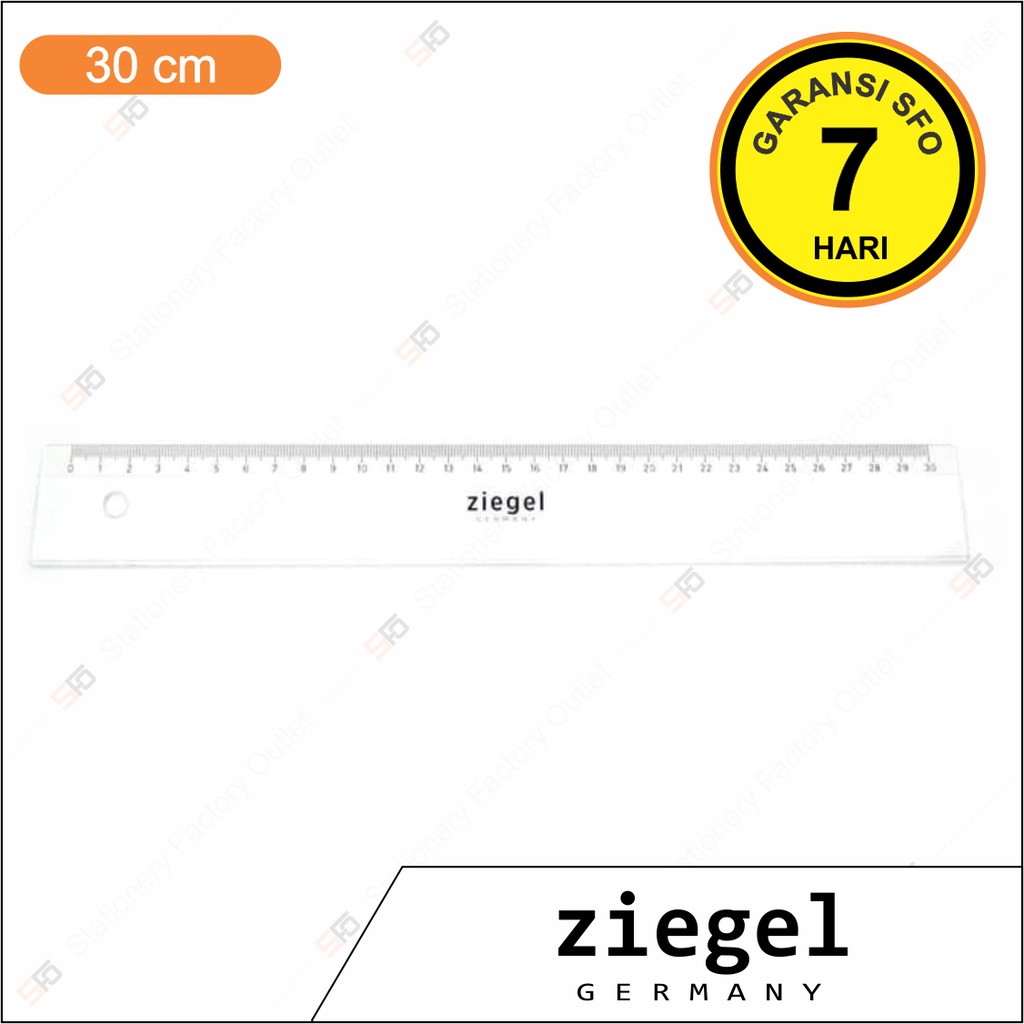 

Penggaris Ziegel 30 cm - 30cm Premium Ruler - SFO Semarang Official